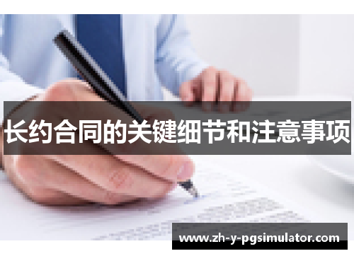 长约合同的关键细节和注意事项
